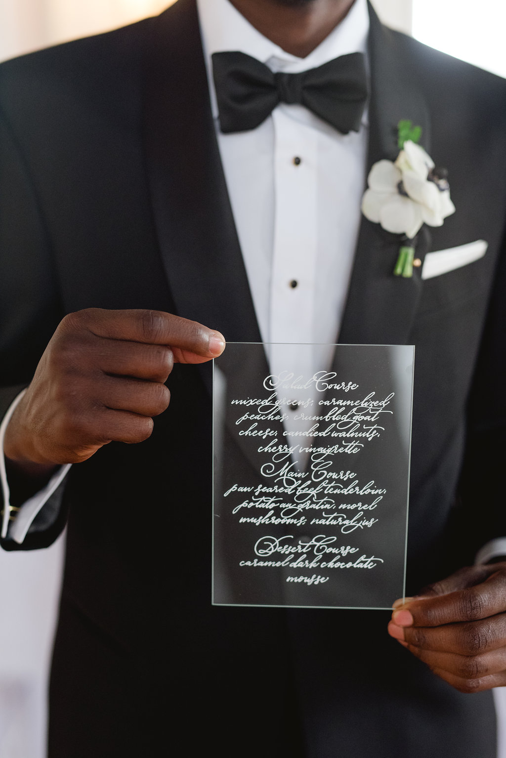 acrylic wedding invitation