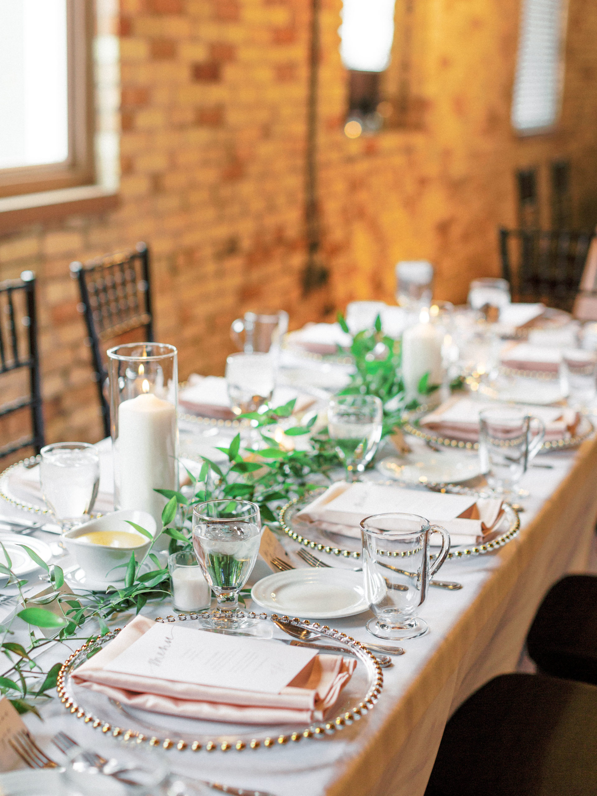Laid Greenery Wedding Table