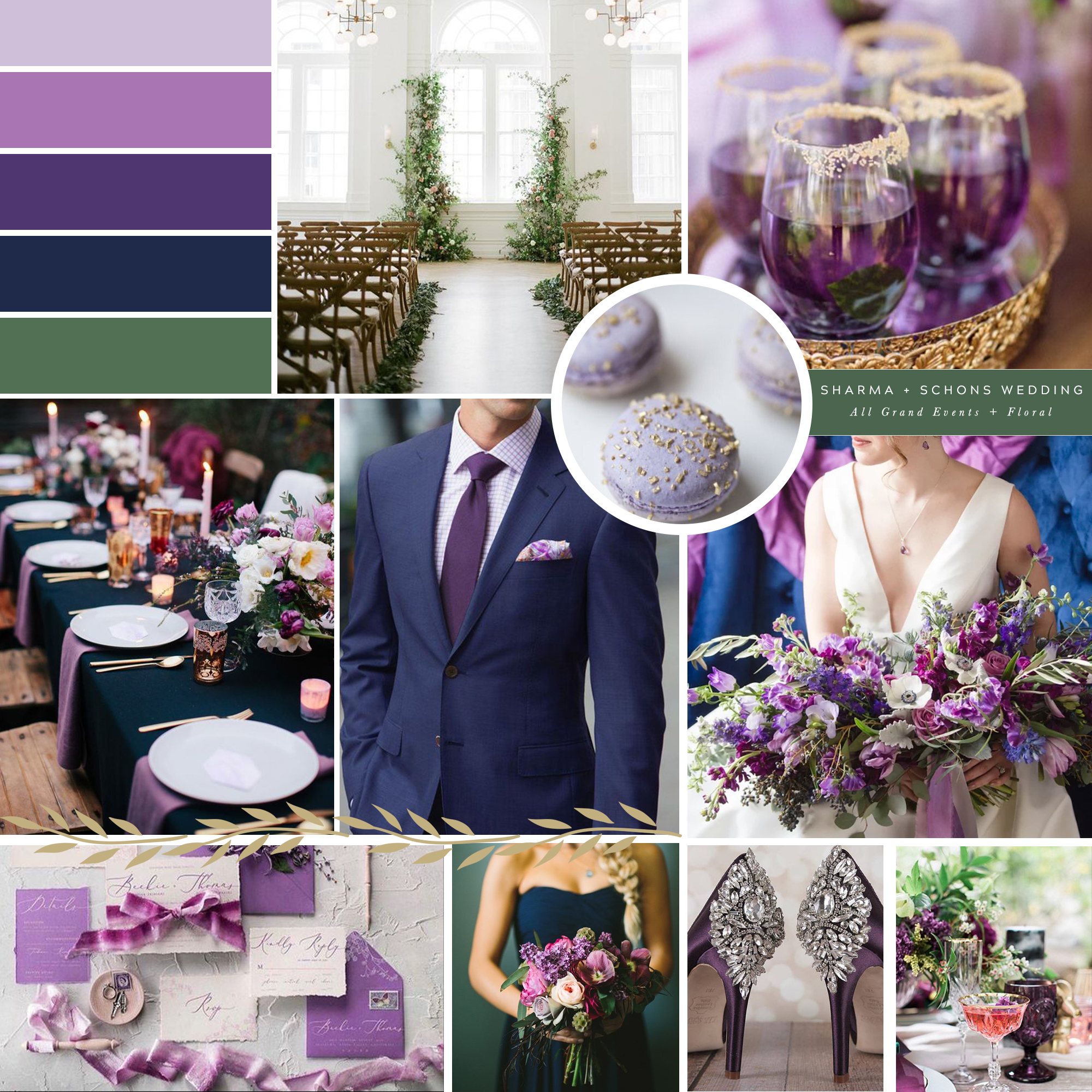 Purple Wedding Mood Board