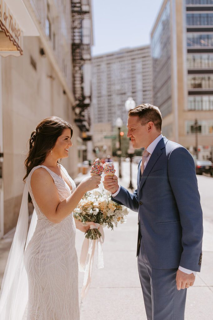 Downtown Detroit wedding photos